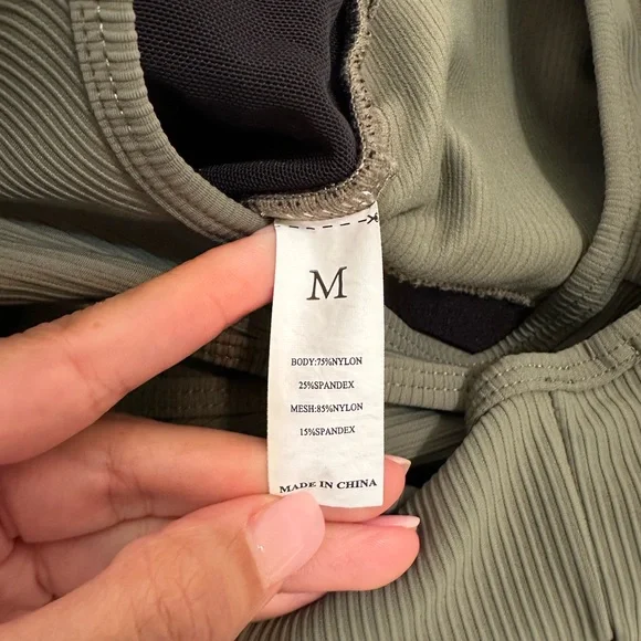 Women’s Olive Green Dress Size Medium - Picture 4 of 5